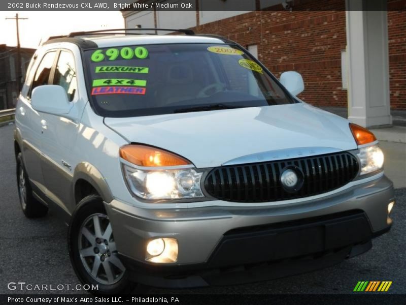 Bright White / Medium Oak 2002 Buick Rendezvous CXL AWD