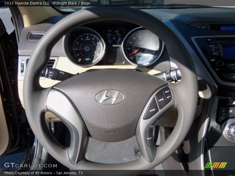Midnight Black / Beige 2013 Hyundai Elantra GLS