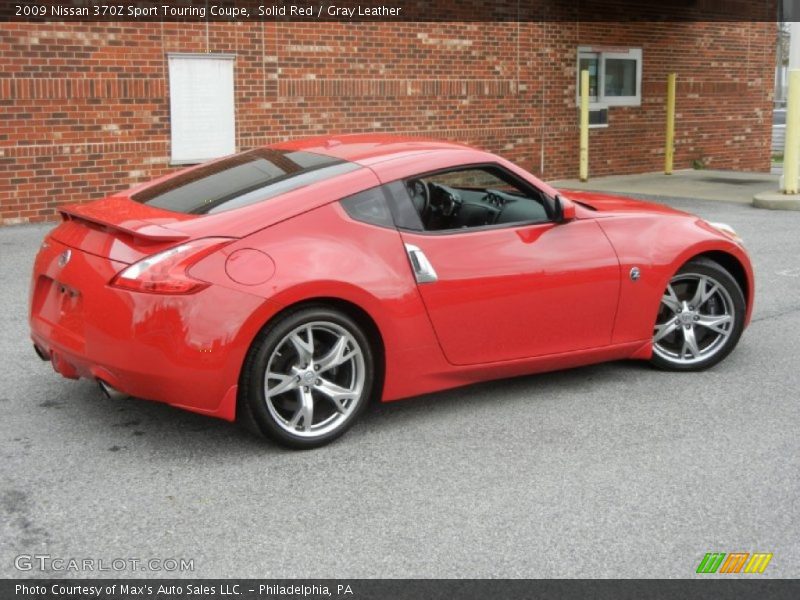 Solid Red / Gray Leather 2009 Nissan 370Z Sport Touring Coupe
