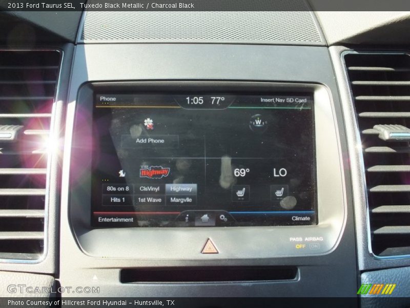 Tuxedo Black Metallic / Charcoal Black 2013 Ford Taurus SEL