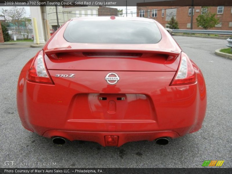 Solid Red / Gray Leather 2009 Nissan 370Z Sport Touring Coupe
