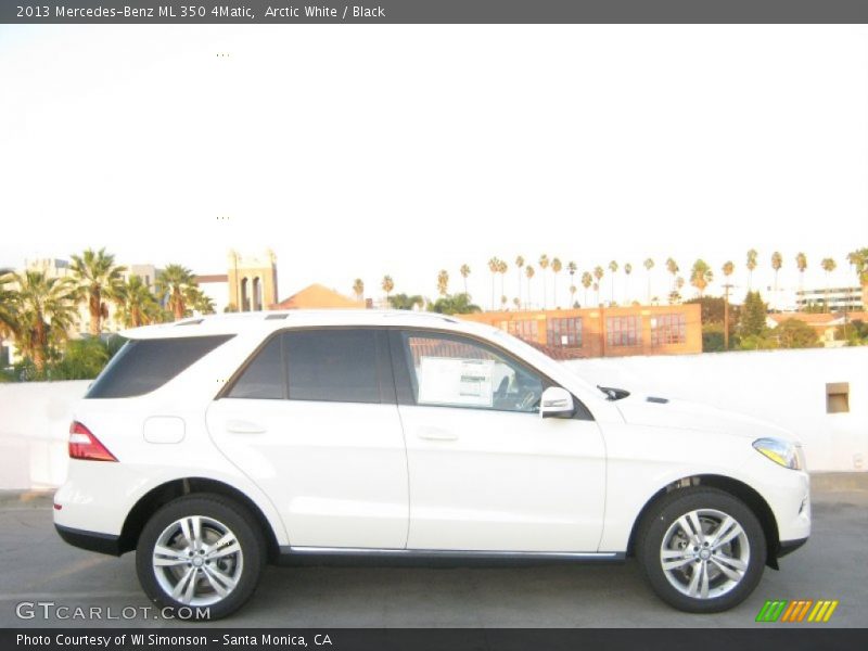 Arctic White / Black 2013 Mercedes-Benz ML 350 4Matic