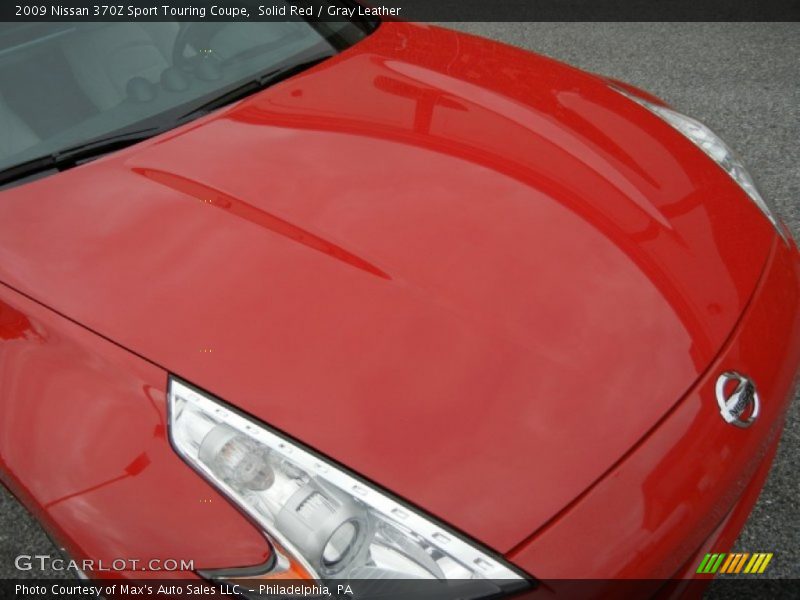 Solid Red / Gray Leather 2009 Nissan 370Z Sport Touring Coupe