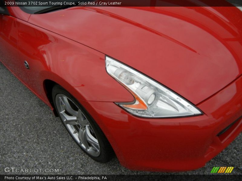 Solid Red / Gray Leather 2009 Nissan 370Z Sport Touring Coupe