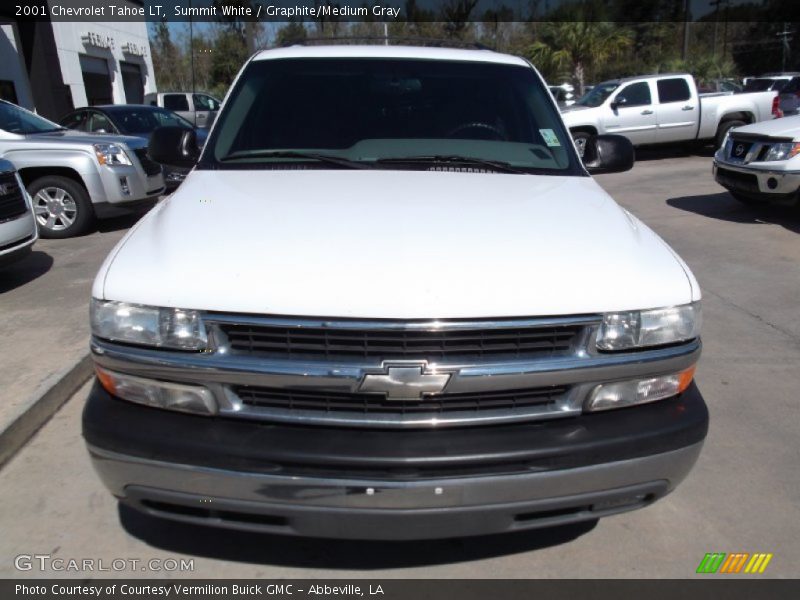 Summit White / Graphite/Medium Gray 2001 Chevrolet Tahoe LT