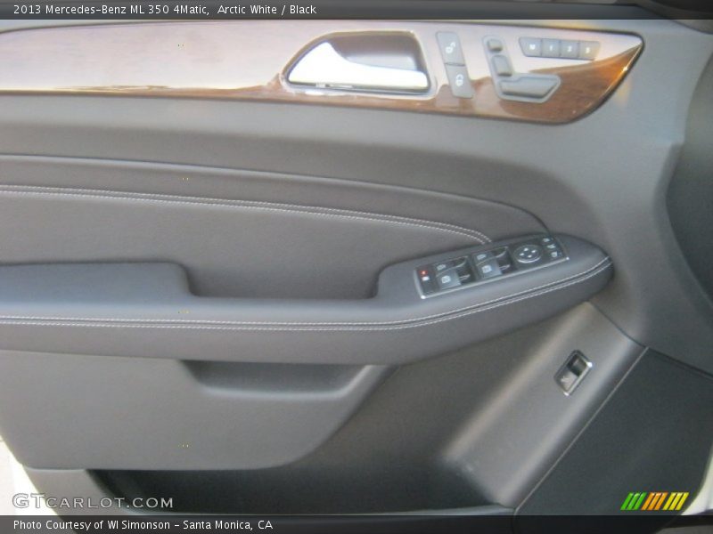 Arctic White / Black 2013 Mercedes-Benz ML 350 4Matic