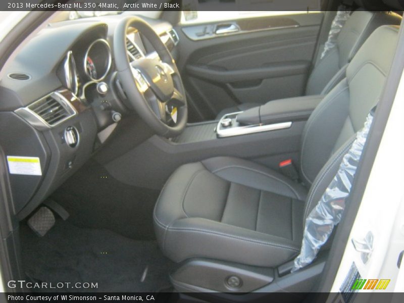 Arctic White / Black 2013 Mercedes-Benz ML 350 4Matic