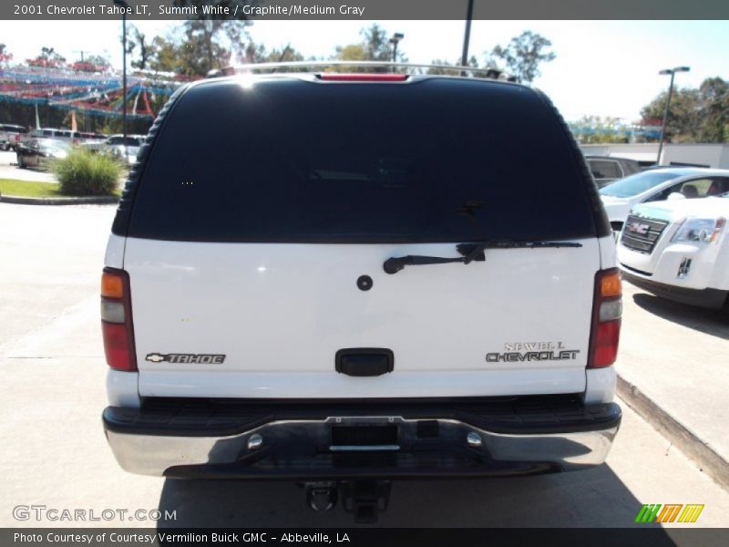 Summit White / Graphite/Medium Gray 2001 Chevrolet Tahoe LT