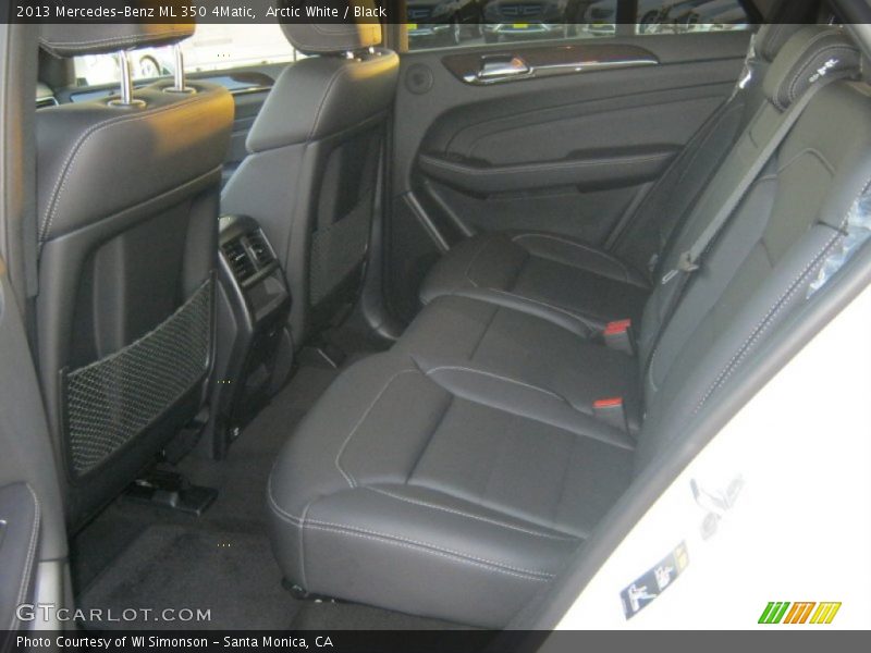 Arctic White / Black 2013 Mercedes-Benz ML 350 4Matic