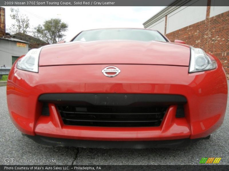 Solid Red / Gray Leather 2009 Nissan 370Z Sport Touring Coupe