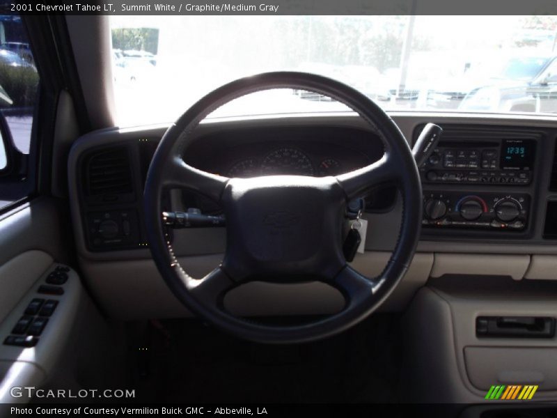 Summit White / Graphite/Medium Gray 2001 Chevrolet Tahoe LT