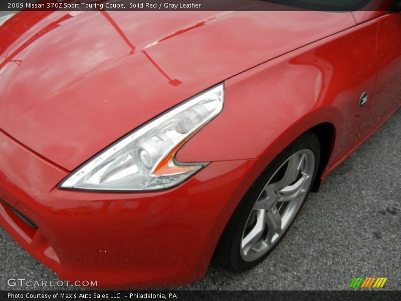 Solid Red / Gray Leather 2009 Nissan 370Z Sport Touring Coupe