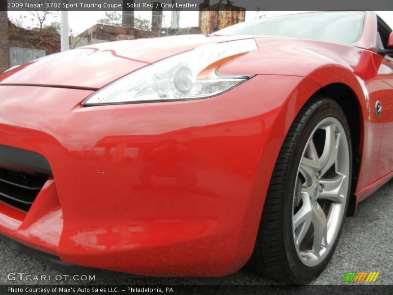 Solid Red / Gray Leather 2009 Nissan 370Z Sport Touring Coupe