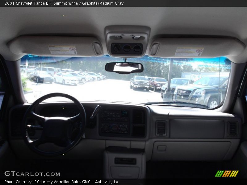 Summit White / Graphite/Medium Gray 2001 Chevrolet Tahoe LT