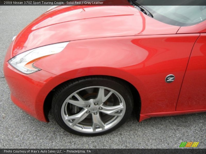 Solid Red / Gray Leather 2009 Nissan 370Z Sport Touring Coupe