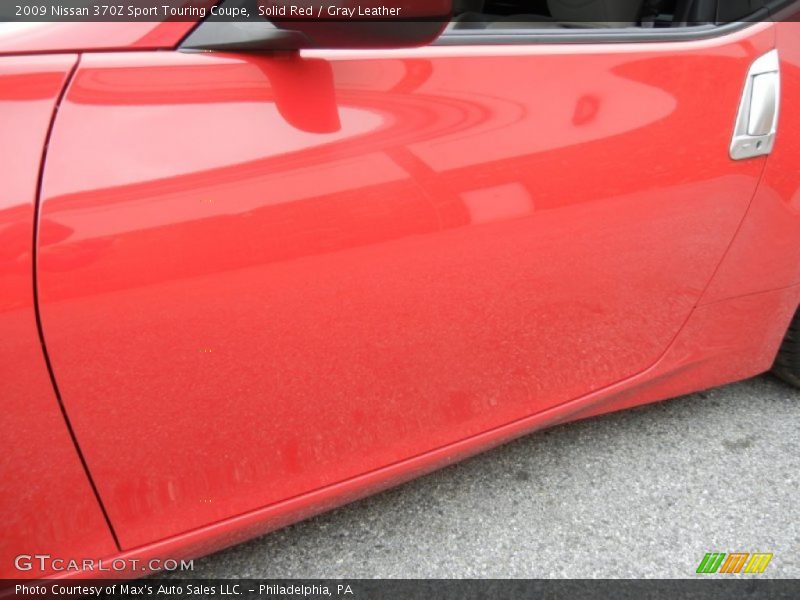 Solid Red / Gray Leather 2009 Nissan 370Z Sport Touring Coupe