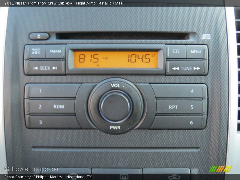 Audio System of 2011 Frontier SV Crew Cab 4x4