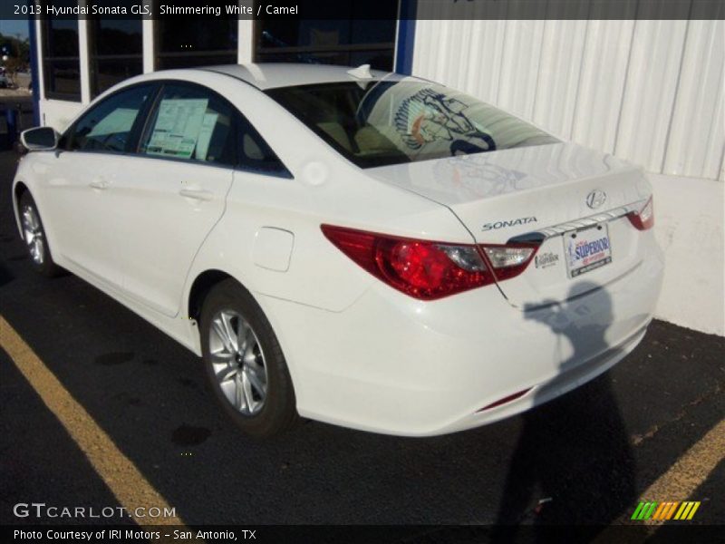 Shimmering White / Camel 2013 Hyundai Sonata GLS