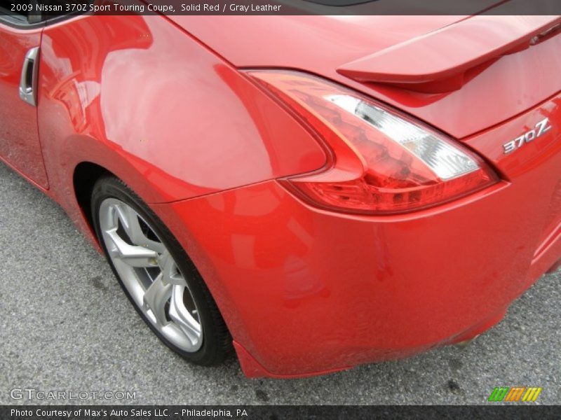 Solid Red / Gray Leather 2009 Nissan 370Z Sport Touring Coupe