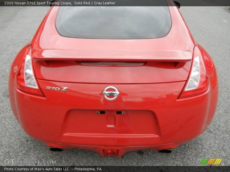 Solid Red / Gray Leather 2009 Nissan 370Z Sport Touring Coupe