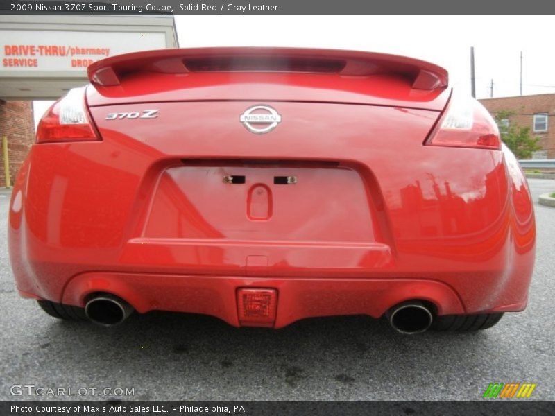 Solid Red / Gray Leather 2009 Nissan 370Z Sport Touring Coupe