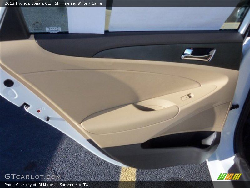 Shimmering White / Camel 2013 Hyundai Sonata GLS