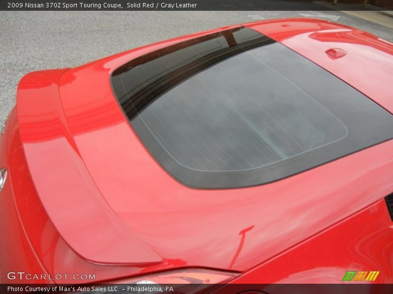 Solid Red / Gray Leather 2009 Nissan 370Z Sport Touring Coupe