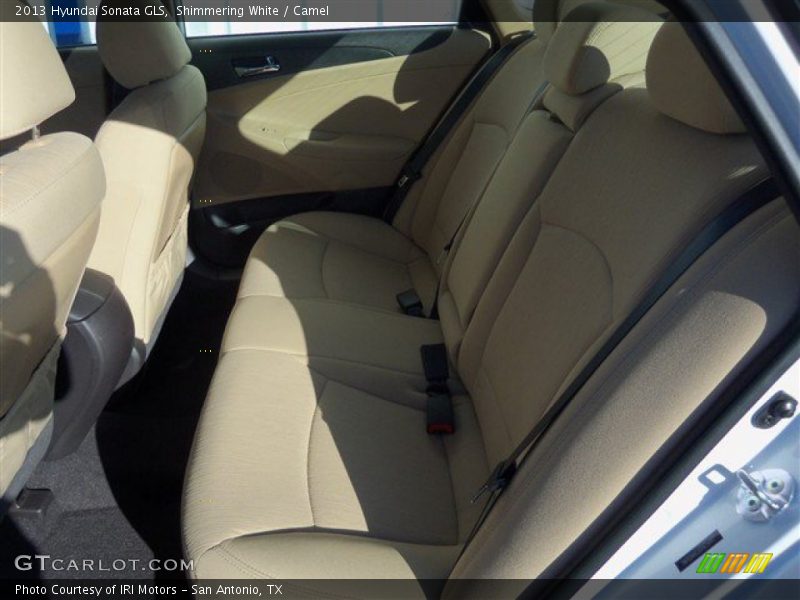 Shimmering White / Camel 2013 Hyundai Sonata GLS