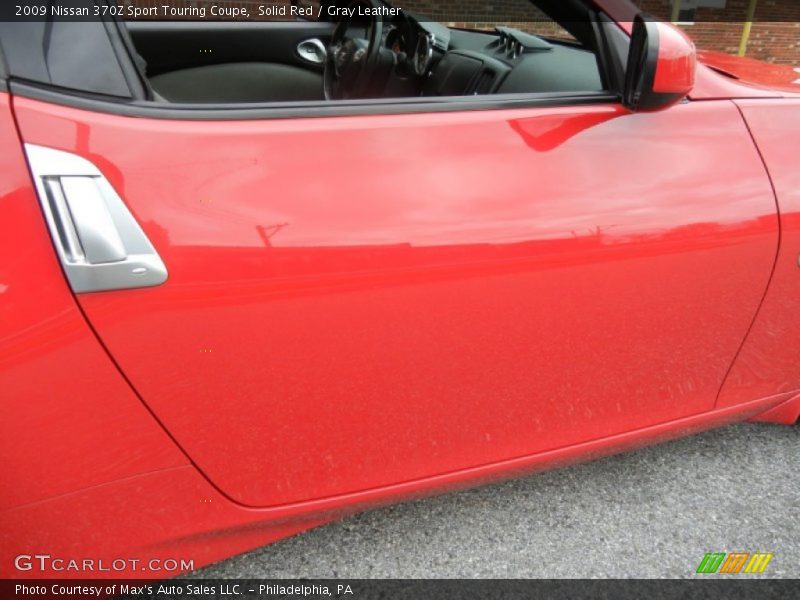Solid Red / Gray Leather 2009 Nissan 370Z Sport Touring Coupe