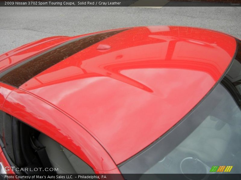 Solid Red / Gray Leather 2009 Nissan 370Z Sport Touring Coupe