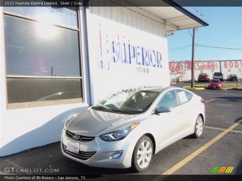 Silver / Gray 2013 Hyundai Elantra Limited