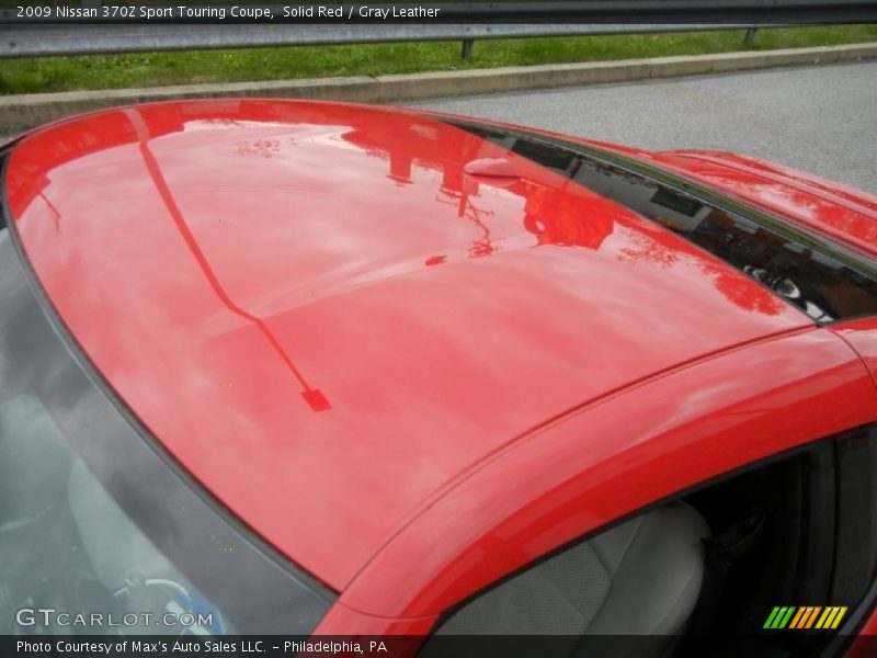 Solid Red / Gray Leather 2009 Nissan 370Z Sport Touring Coupe