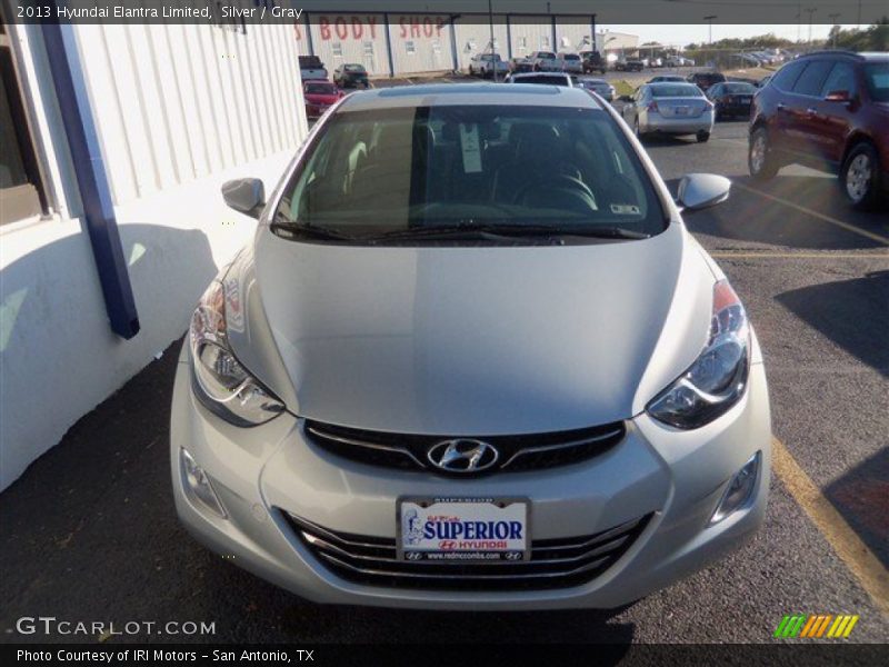 Silver / Gray 2013 Hyundai Elantra Limited