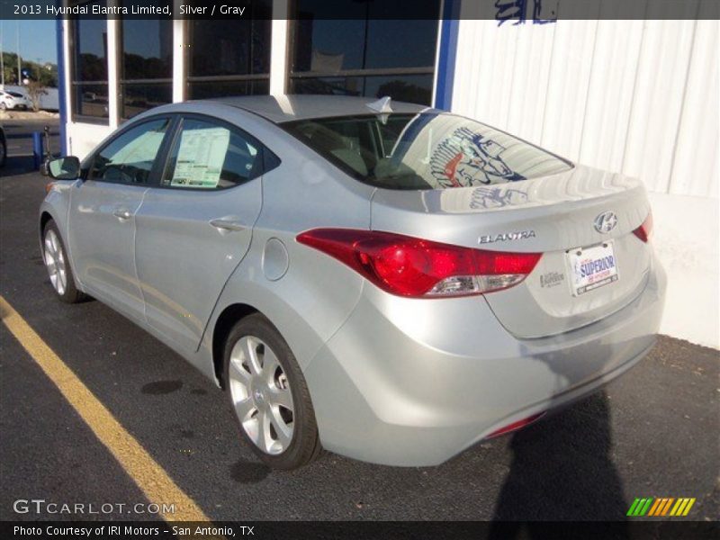 Silver / Gray 2013 Hyundai Elantra Limited