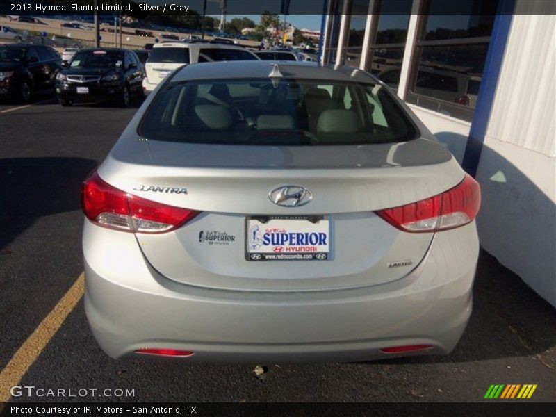 Silver / Gray 2013 Hyundai Elantra Limited