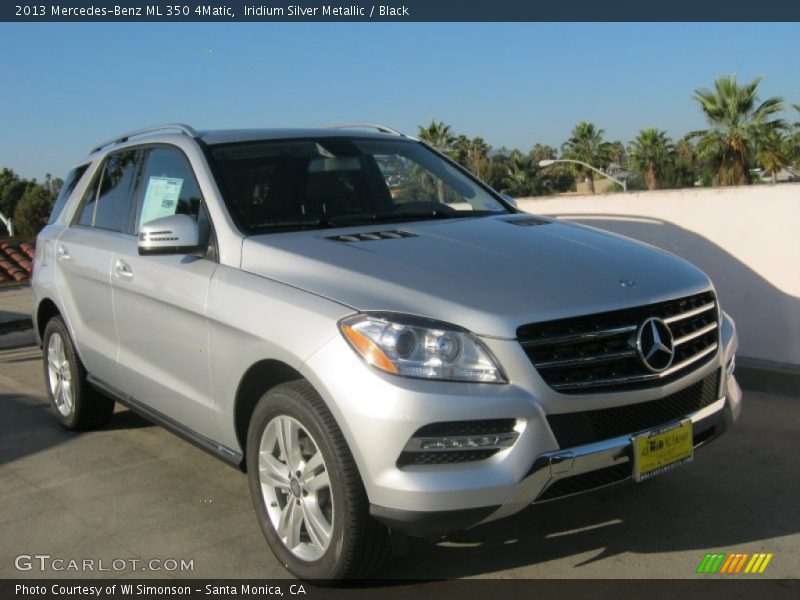 Iridium Silver Metallic / Black 2013 Mercedes-Benz ML 350 4Matic