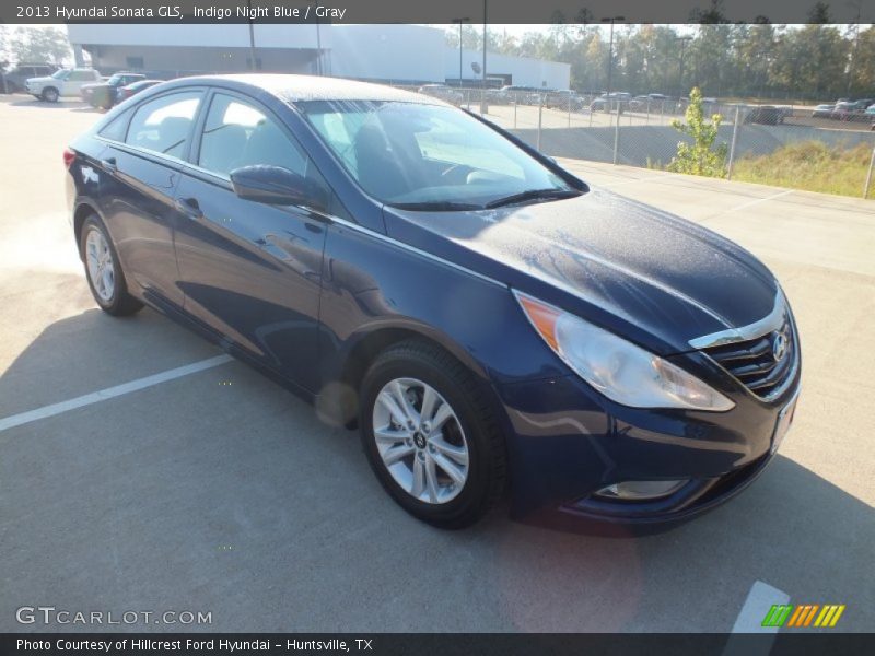 Indigo Night Blue / Gray 2013 Hyundai Sonata GLS