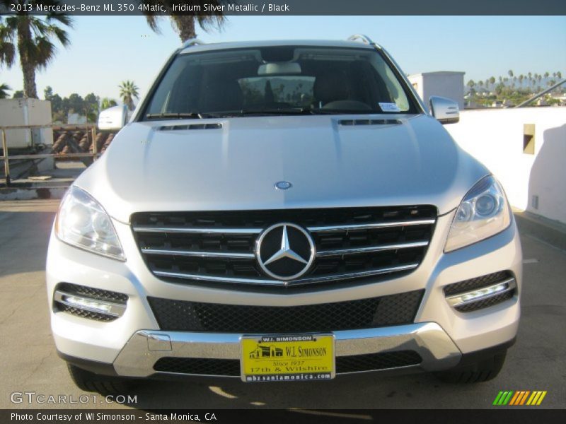 Iridium Silver Metallic / Black 2013 Mercedes-Benz ML 350 4Matic