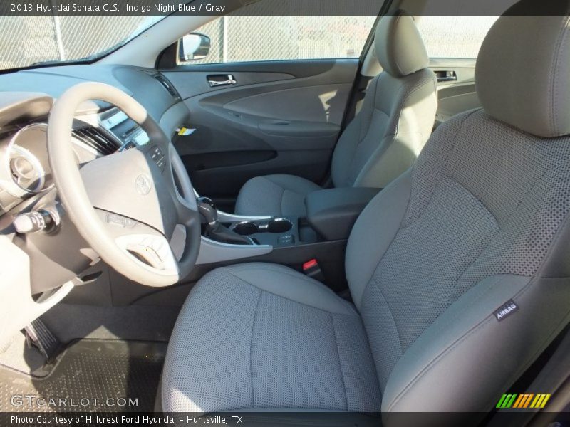 Indigo Night Blue / Gray 2013 Hyundai Sonata GLS