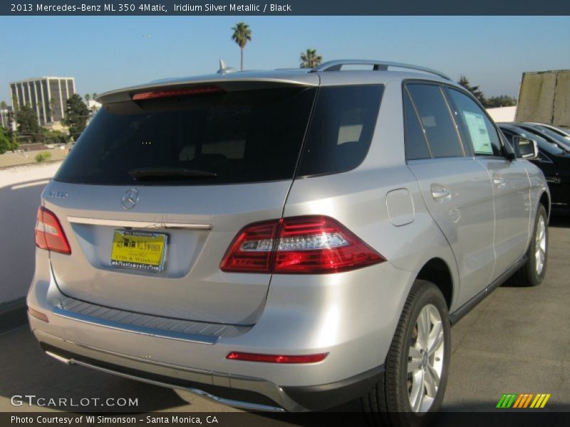 Iridium Silver Metallic / Black 2013 Mercedes-Benz ML 350 4Matic