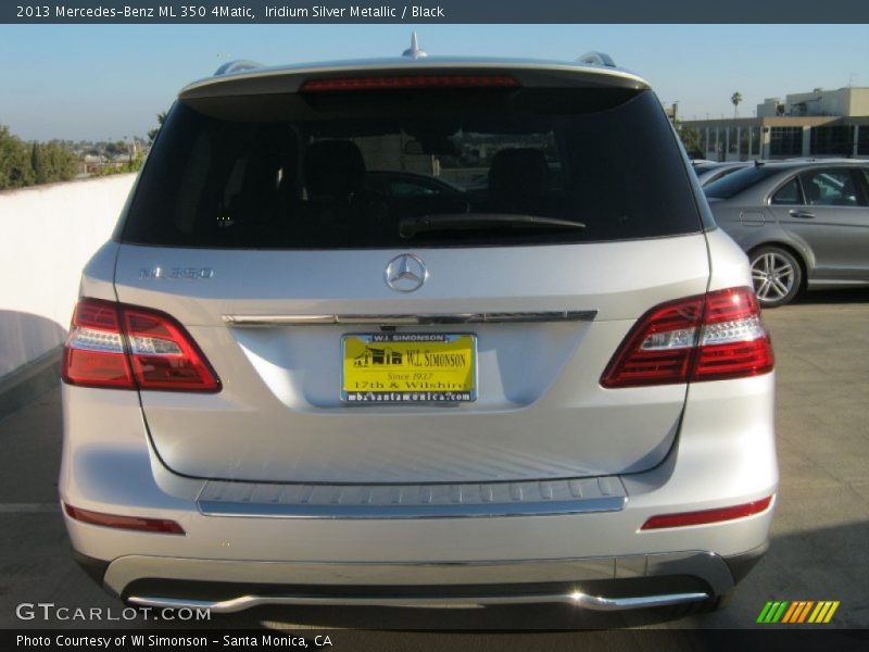 Iridium Silver Metallic / Black 2013 Mercedes-Benz ML 350 4Matic