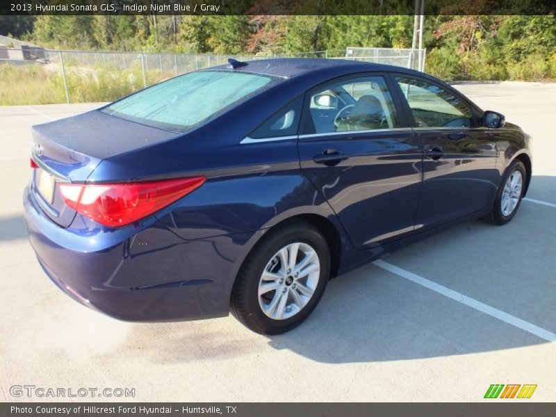 Indigo Night Blue / Gray 2013 Hyundai Sonata GLS
