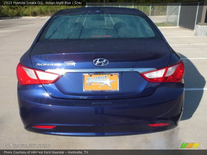 Indigo Night Blue / Gray 2013 Hyundai Sonata GLS