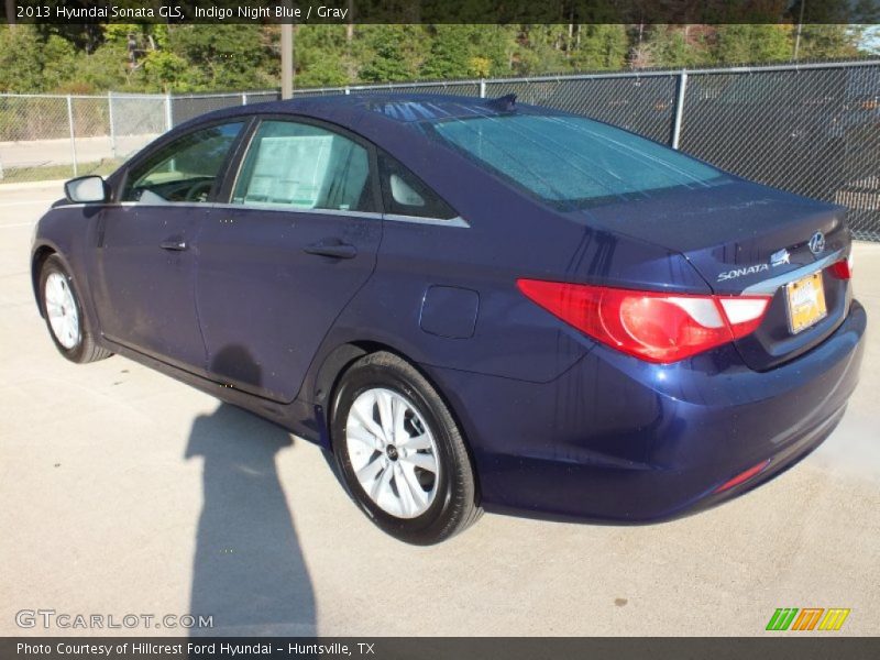 Indigo Night Blue / Gray 2013 Hyundai Sonata GLS
