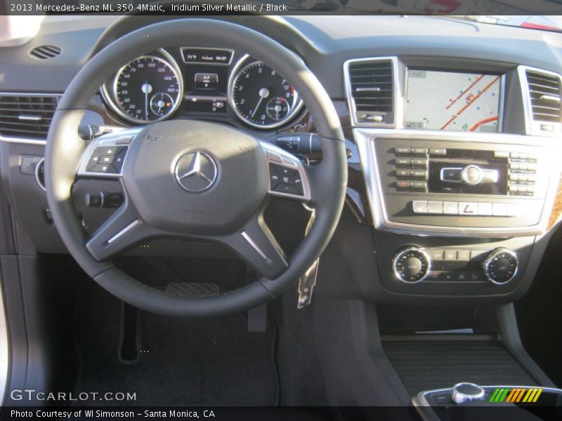 Iridium Silver Metallic / Black 2013 Mercedes-Benz ML 350 4Matic