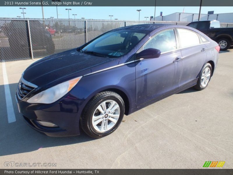 Indigo Night Blue / Gray 2013 Hyundai Sonata GLS