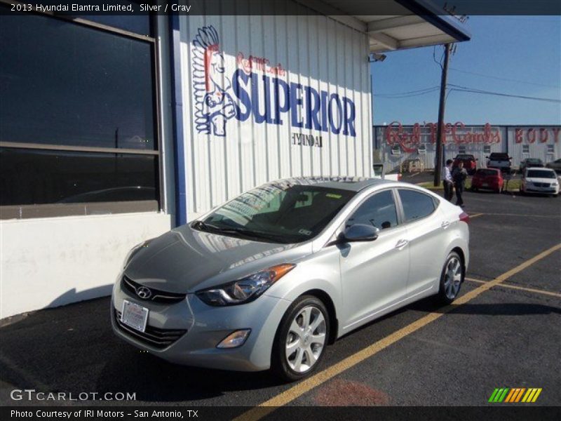 Silver / Gray 2013 Hyundai Elantra Limited
