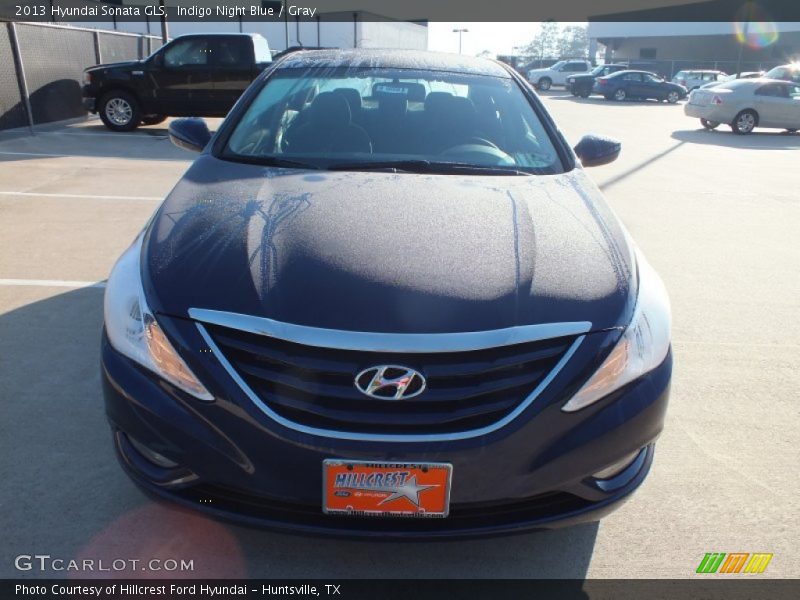 Indigo Night Blue / Gray 2013 Hyundai Sonata GLS