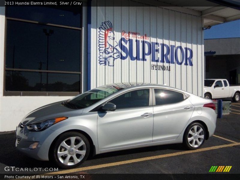 Silver / Gray 2013 Hyundai Elantra Limited