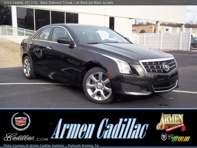 Black Diamond Tricoat / Jet Black/Jet Black Accents 2013 Cadillac ATS 2.5L